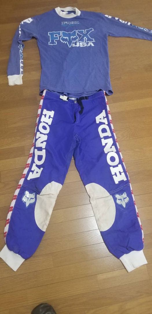 モトクロスウェア　上下　フォックス FOX RACING バイクモトクロス ウエア＆パンツ 上下セット赤黒 M32