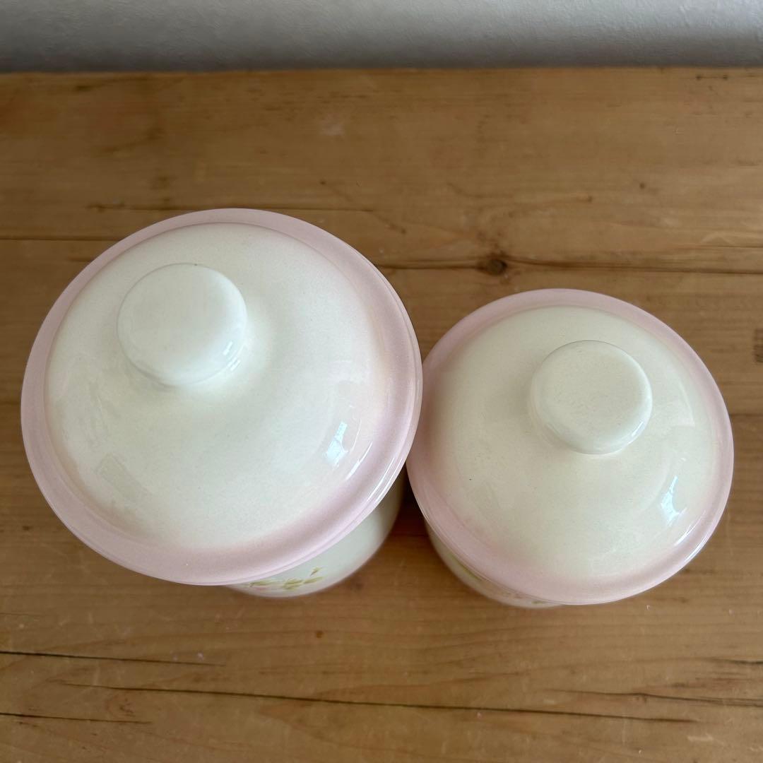 イマン ホーロー キャニスター ダイアナローズ 2個セット バラ売り