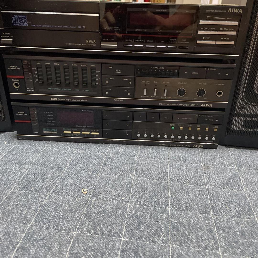 コンポ AIWA DX-77 MX-12 TX-12 スピーカー SX-V8 - メルカリ