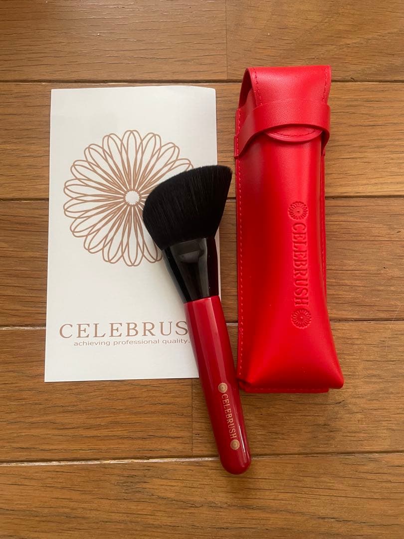 レコサス♡様専用 セレブラシ フェイスブラシ レッド ケース付き