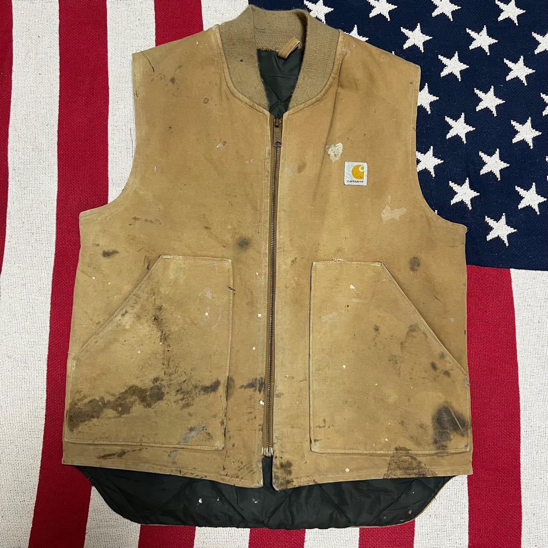 90s カーハートCarhartt ダッグベスト USA製　ヴィンテージ 80's~90's “Carhartt” Duck Vest 80年代~90年代 カーハート ダック