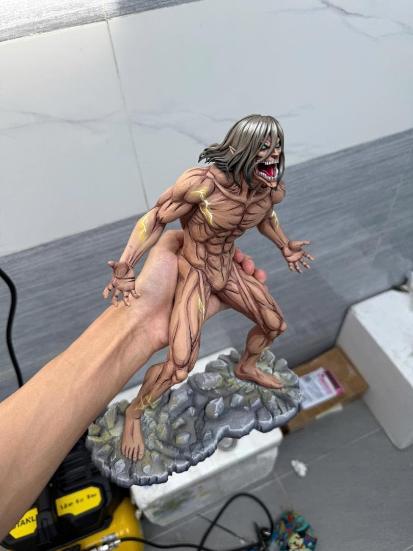 一番くじ 進撃の巨人 A賞 エレン巨人 2D塗装カスタム BANDAI（バンダイ） 進撃の巨人-壁の外の世界- エレン(巨人