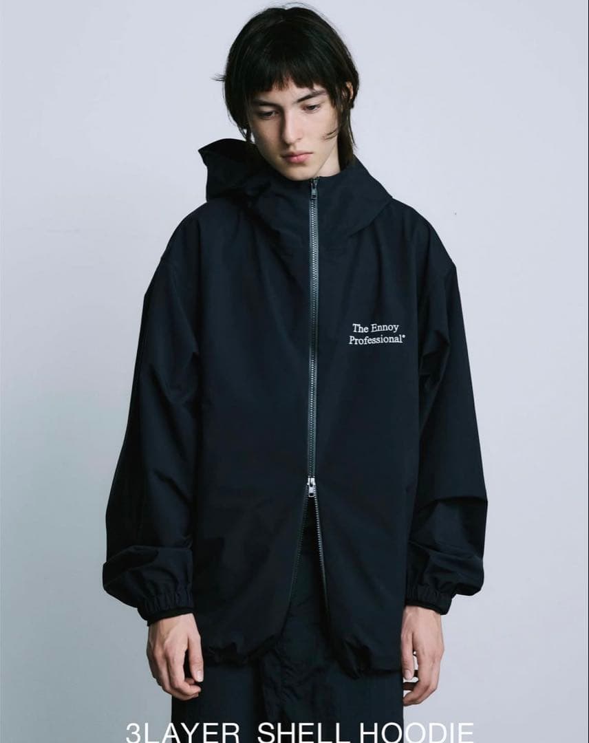 ennoy 3layer shell hoodie XL everyone - メルカリ