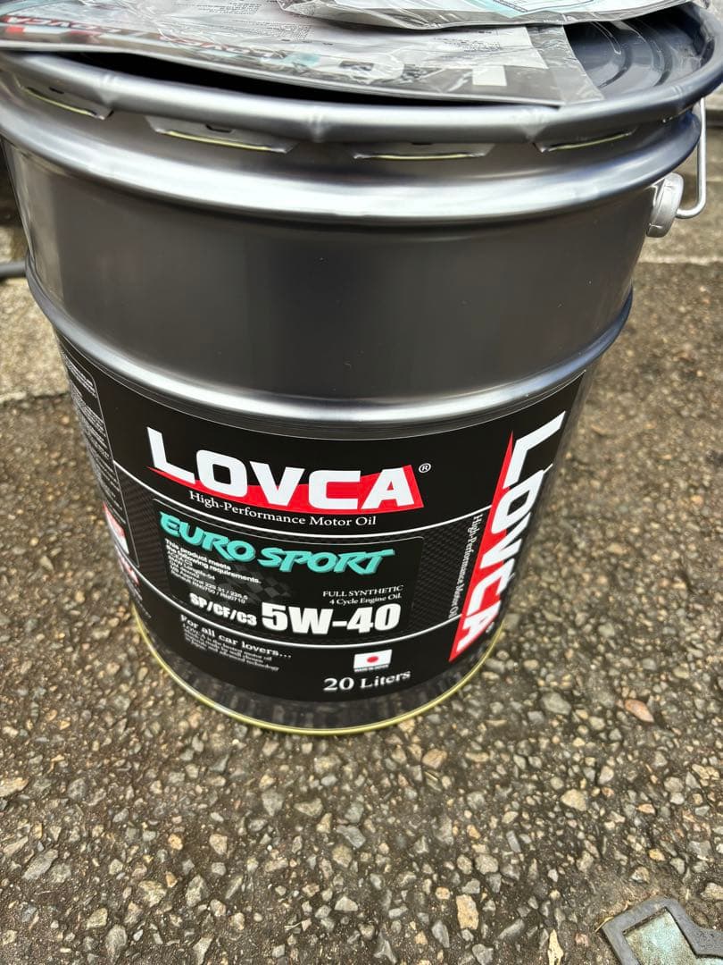 専用です。LOVCA EURO SPORT 5W-40 20 □送料無料□LOVCA PREMIUM-RACING 5W-40 4L SP□特殊減摩技術×エ
