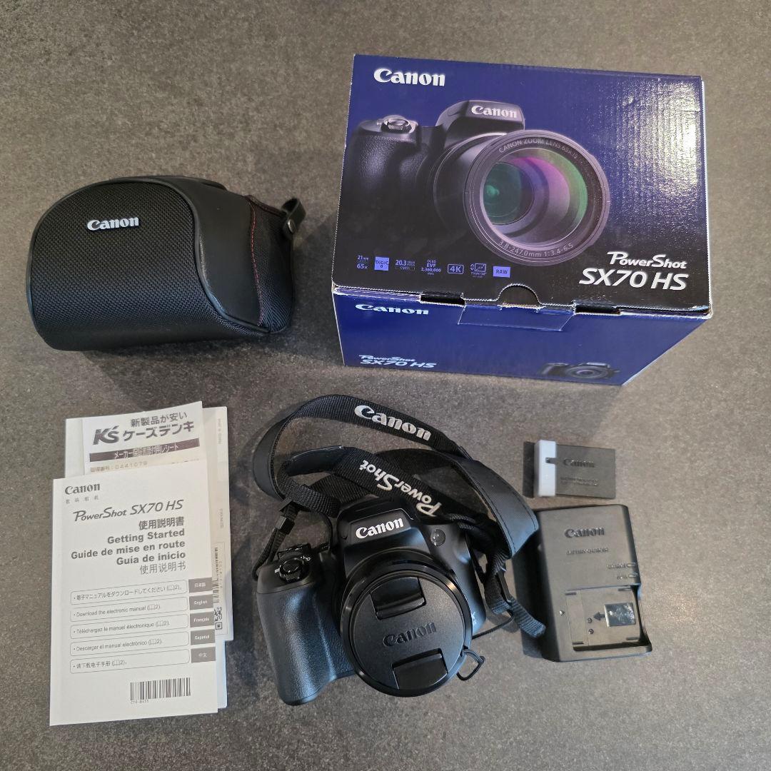 【美品】Canon PowerShot SX70HS【保証書あり】 展示品】CANON PowerShot SX70 HS 保証書付き 美品｜Yahoo!フリマ（旧