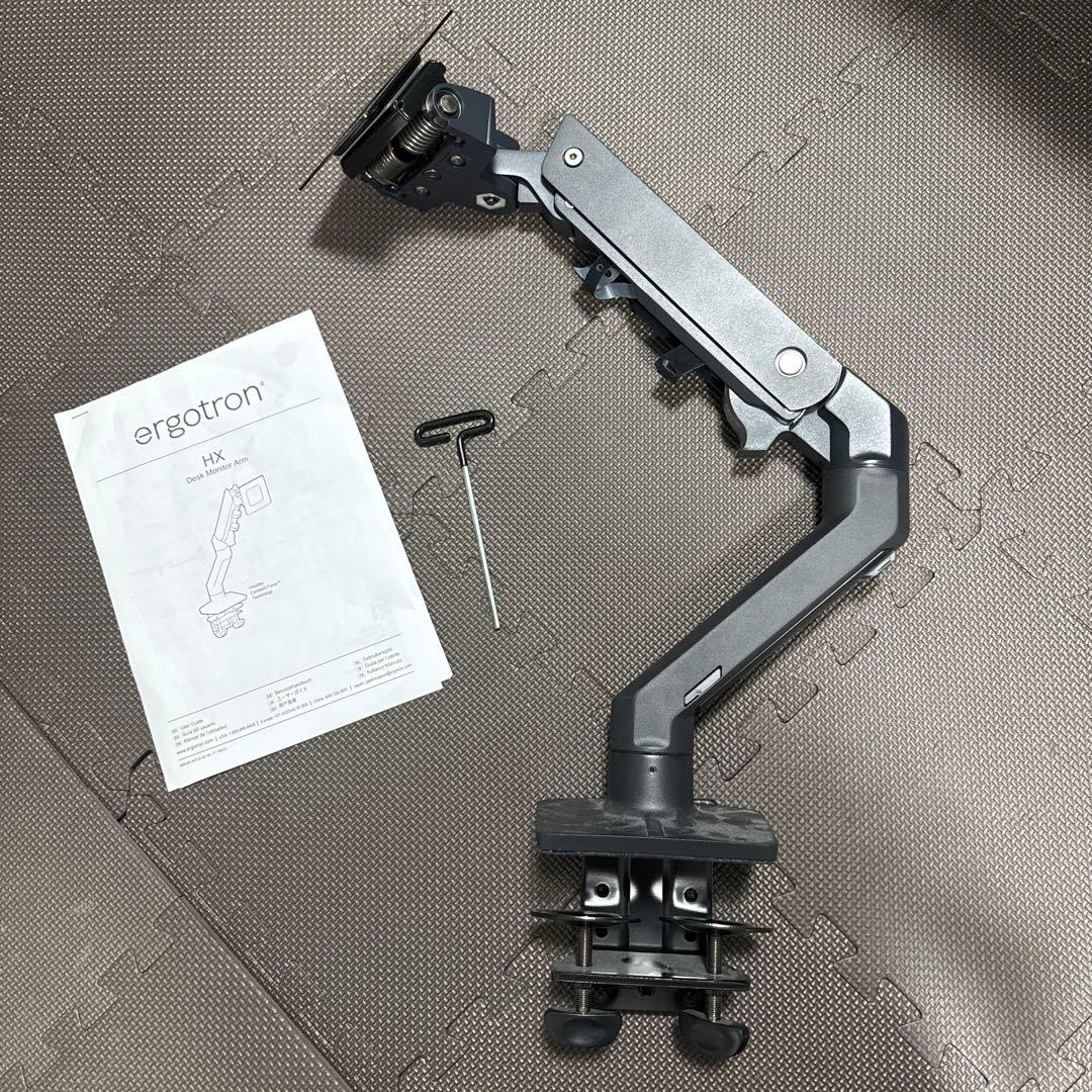 ERGOTRON エルゴトロン HX デスクモニターアーム マットブラック Amazon.co.jp: ERGOTRON エルゴトロン HX モニターアーム デスク