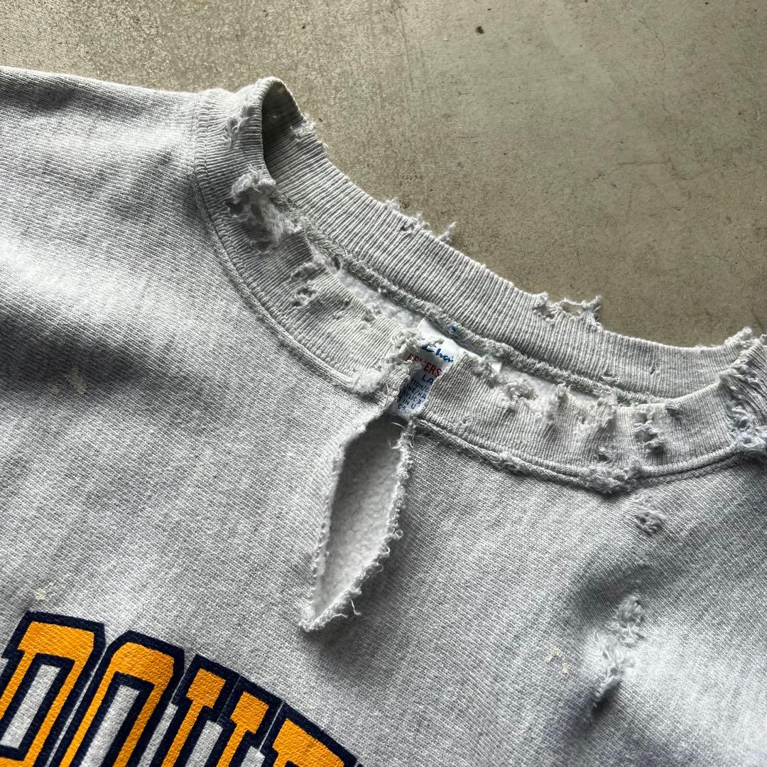 90s champion ダメージリバースウィーブ ボロ スウェット BORO - メルカリ