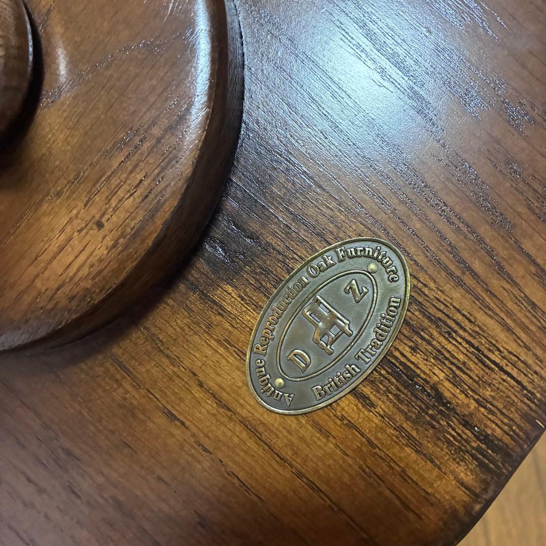 未使用品】アンティーク調 花台 木製 イギリス 丸テーブル - メルカリ