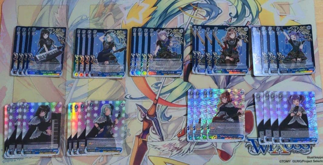 ヴァイス Roselia セット ホロ ホイル hololive OFFICIAL CARD GAME オフィシャルホロカスリーブ vol.21