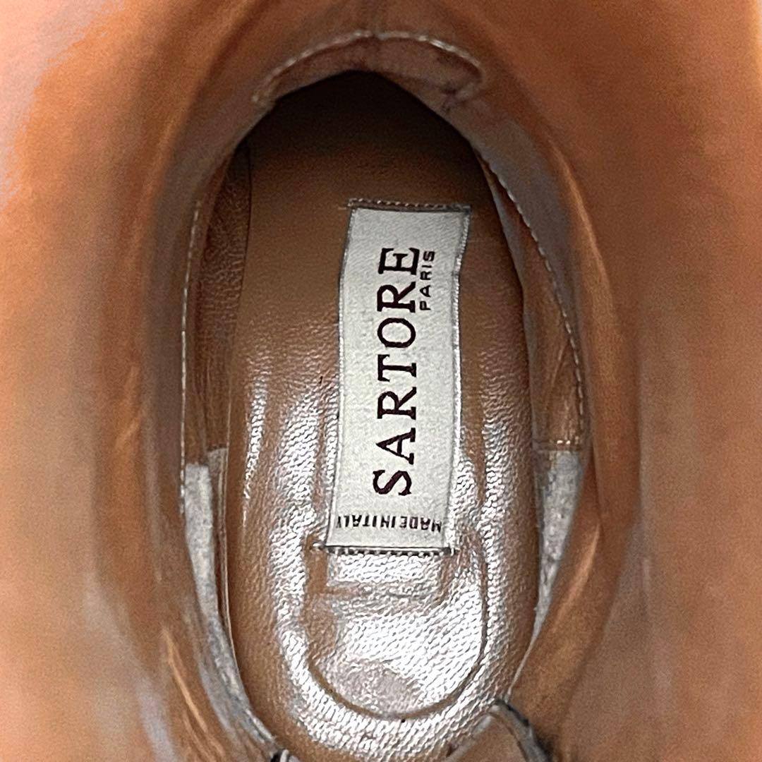 《未使用級》サルトル ロング 乗馬 ブーツ ジョッキー レザー ブラック 黒系