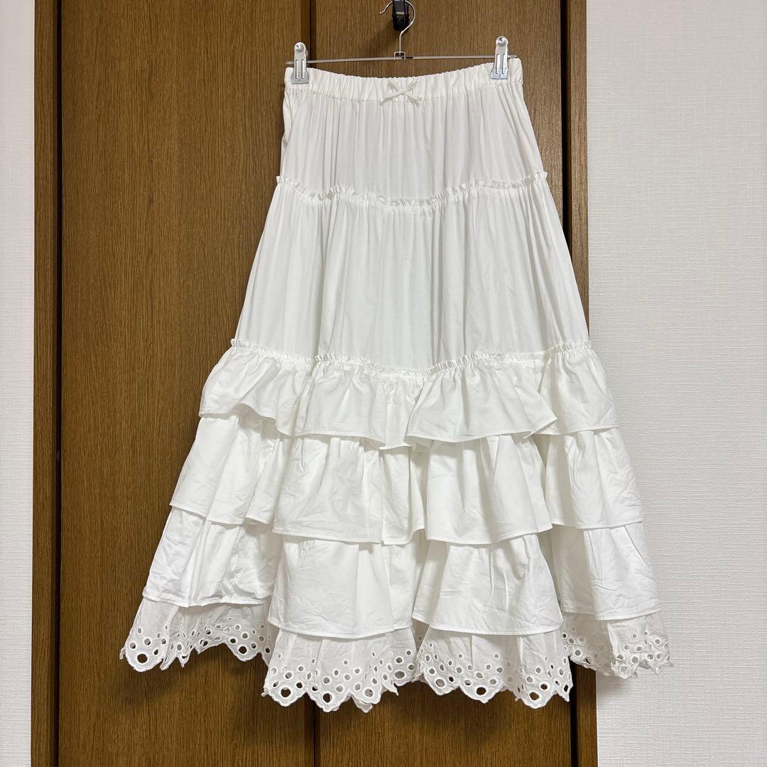 コットンフリルペチコート オフホワイト スモールサイズ ヴィクトリア