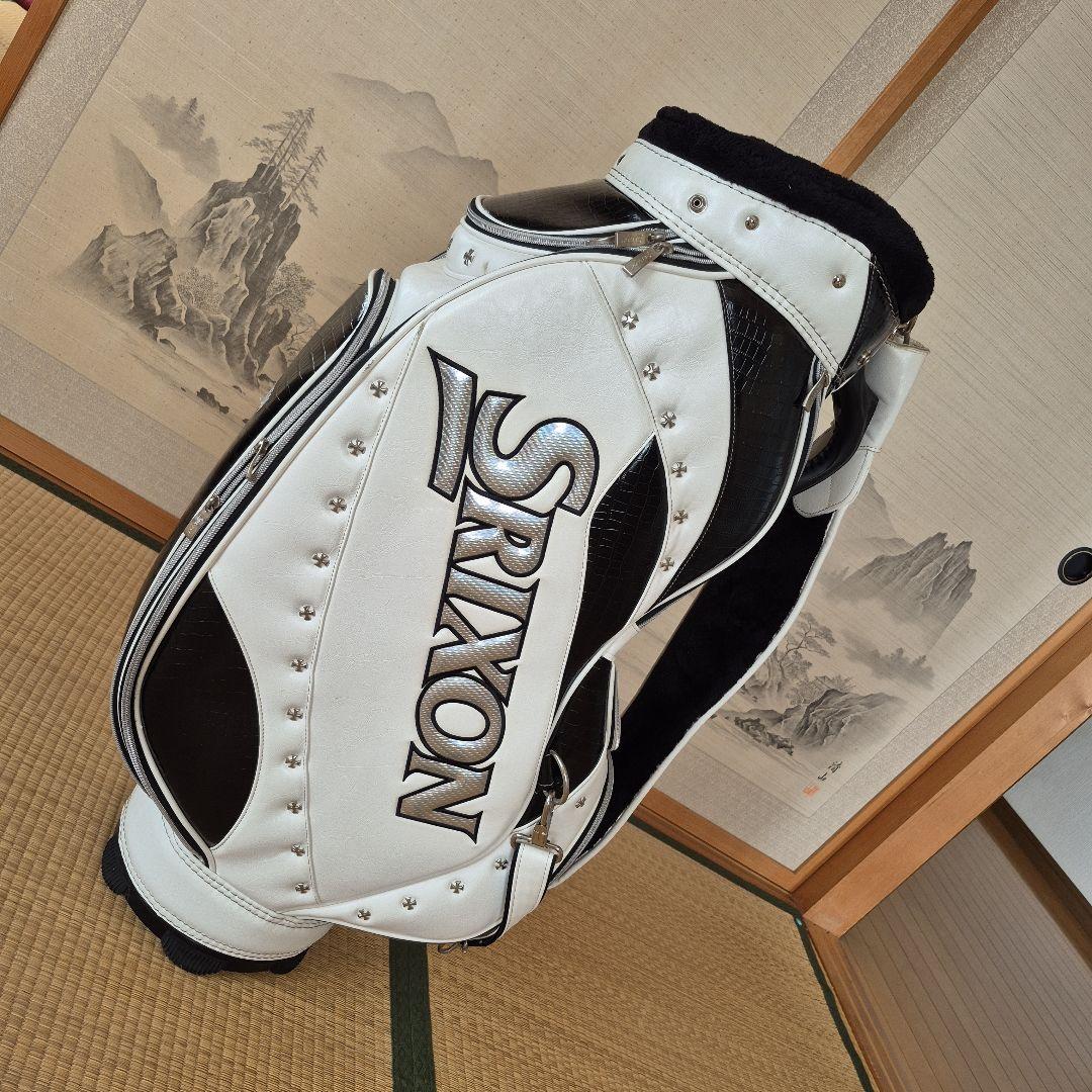 Srixon キャディバッグ 3点式　ホワイト/ブラック　フード付き 楽天市場】キャディバッグ フード（ブランドスリクソン）（キャディ