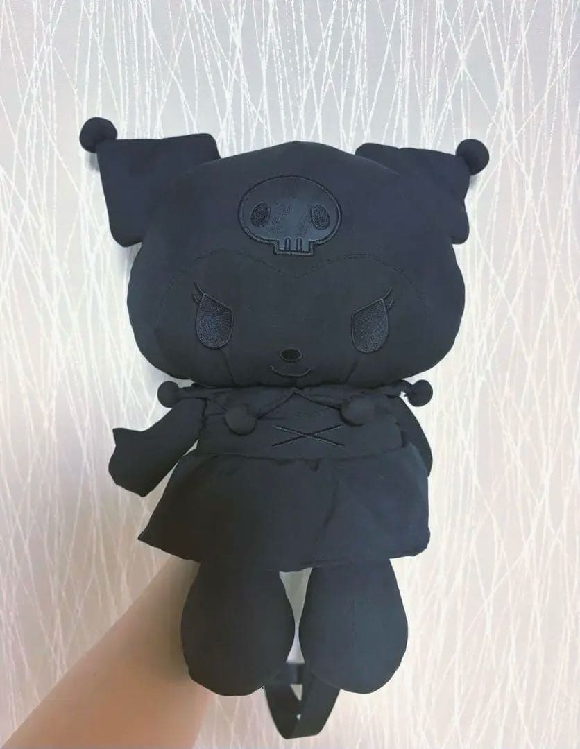 クロミ ダイカット リュック レア　20周年　ぬいぐるみ　バッグ　黒 sanrio（サンリオ） デイバック リュック Sanrio characters(サンリオ