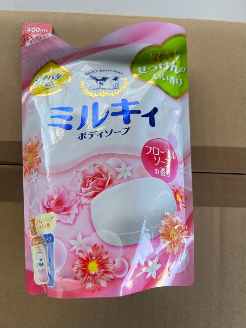 牛乳石鹸 ミルキィボディソープ つめかえ用フローラルソープの香400ml 32個 Amazon | 牛乳石鹸 ミルキィボディソープ フローラルソープの香り 詰替