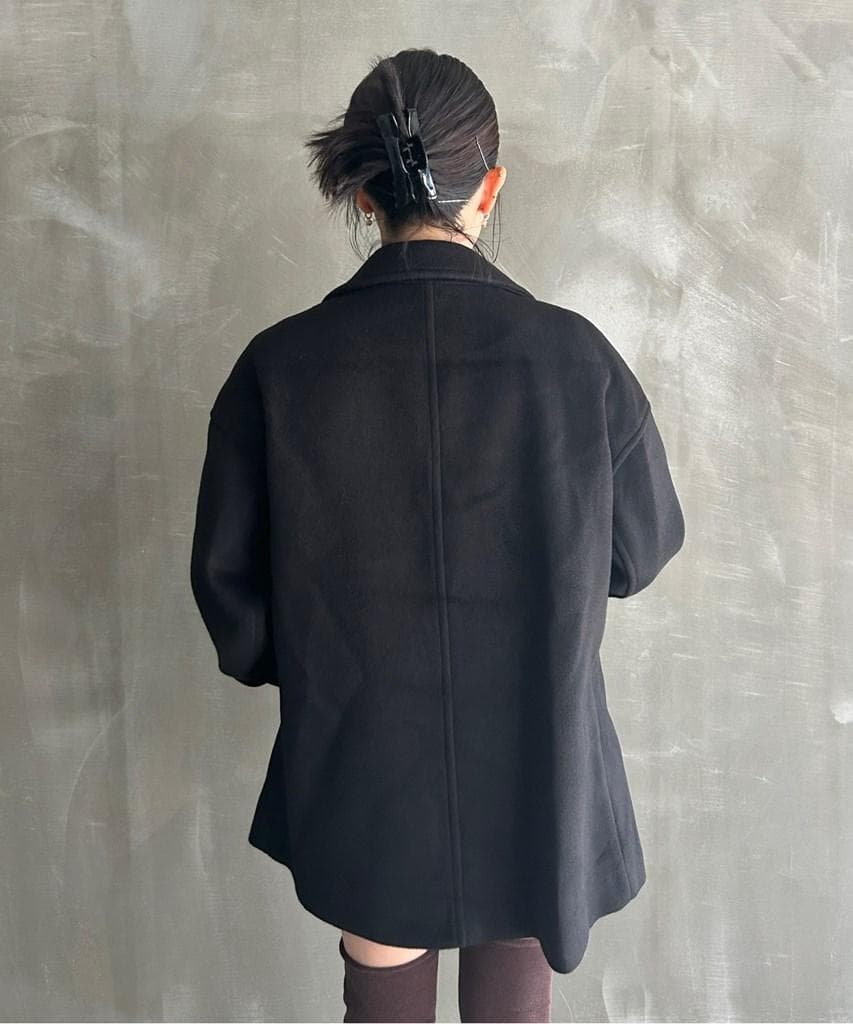 fssnb】FanoStudios スタンドネック ベーシックハーフコート・L - メルカリ