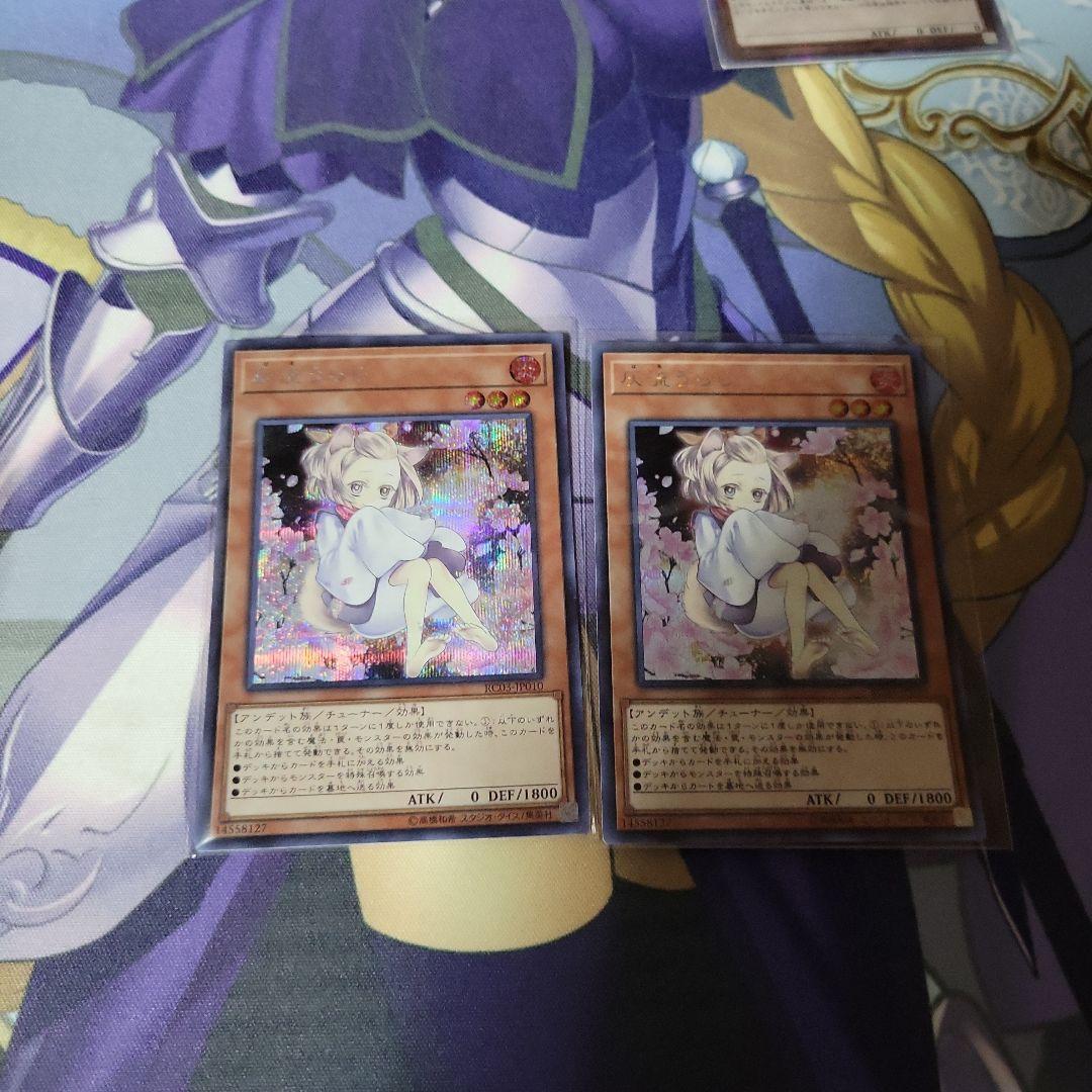 遊戯王 灰流うらら 絵違い シークレットレア 2枚セット シク イラスト