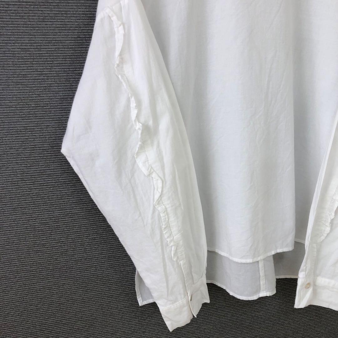 PallasPalace パラスパレス 袖フリル ブラウス ホワイト 白 - メルカリ