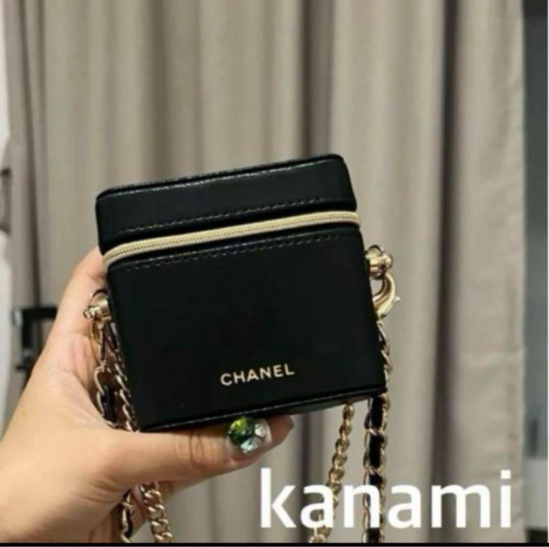 シャネル ノベルティ リップケースポーチ チェーン箱付き/新品未使用品