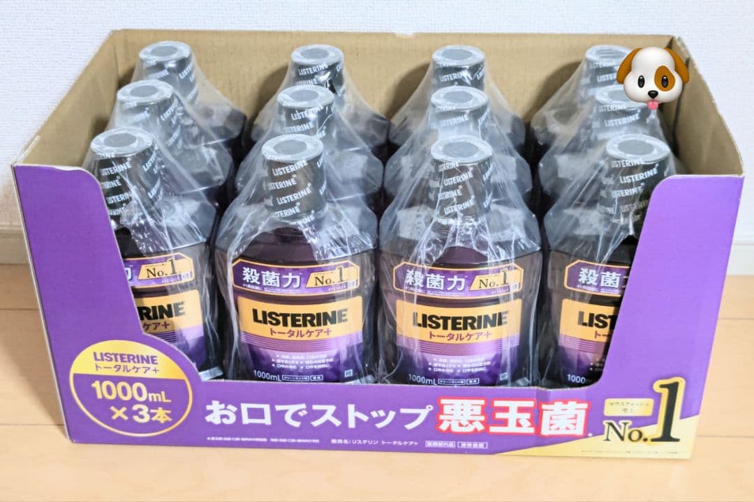 リステリン トータルケアPLUS+ 1,000mL×12本セット リステリン 薬用リステリン トータルケアプラス (液体歯磨) 1000mL