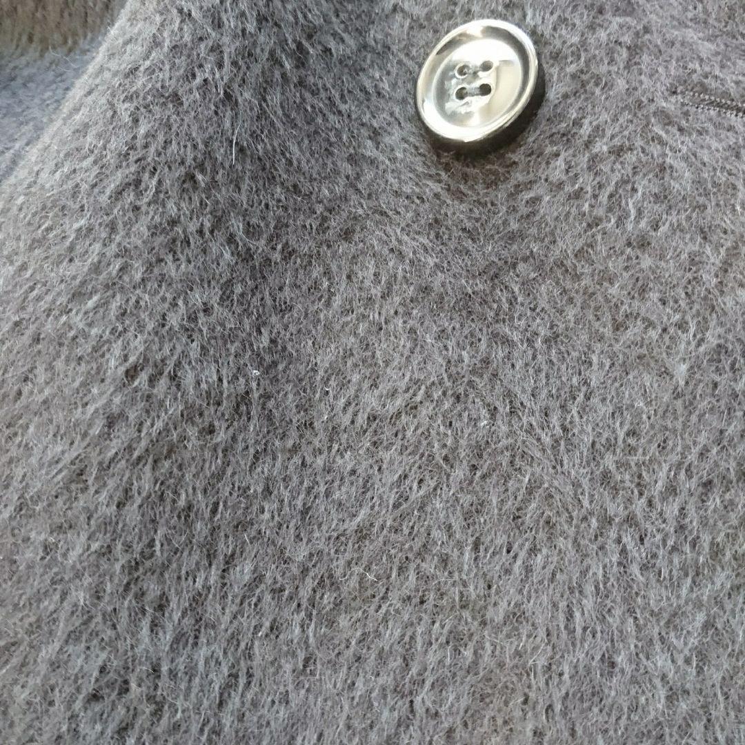 大人キュート♪ボールジィBALLSEY ふわふわアルパカシャギージャケット黒