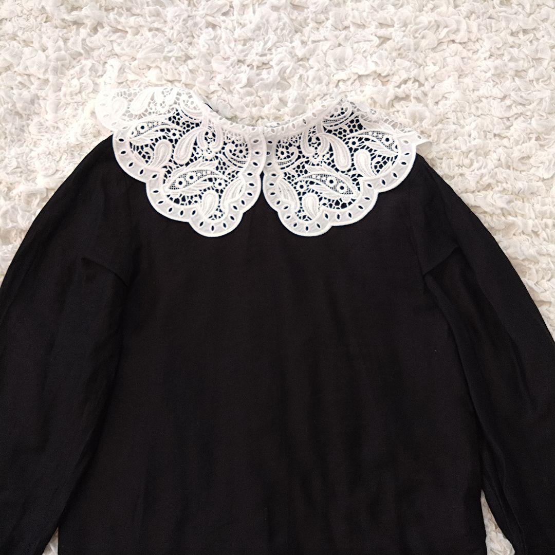 AMERI アメリ 4way エンブロイダリーカラーブラウス 刺繍レース襟