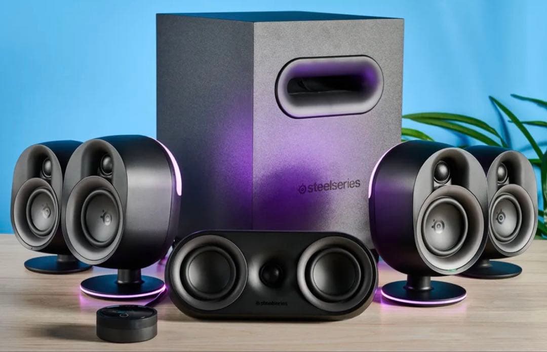 Steelseries ゲーミングスピーカー Arena 9! SteelSeries Arena 9 Illuminated 5.1 Channel Desktop Gaming