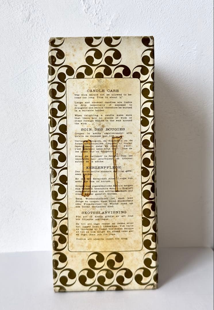 蜜蝋キャンドル ブドウと葉の彫刻 約16cm カメヤマローソク