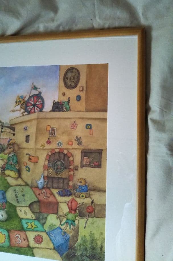 ✴️超特別価格【原画】『スゴロック居住区』犬 猫 動物画 パステル画