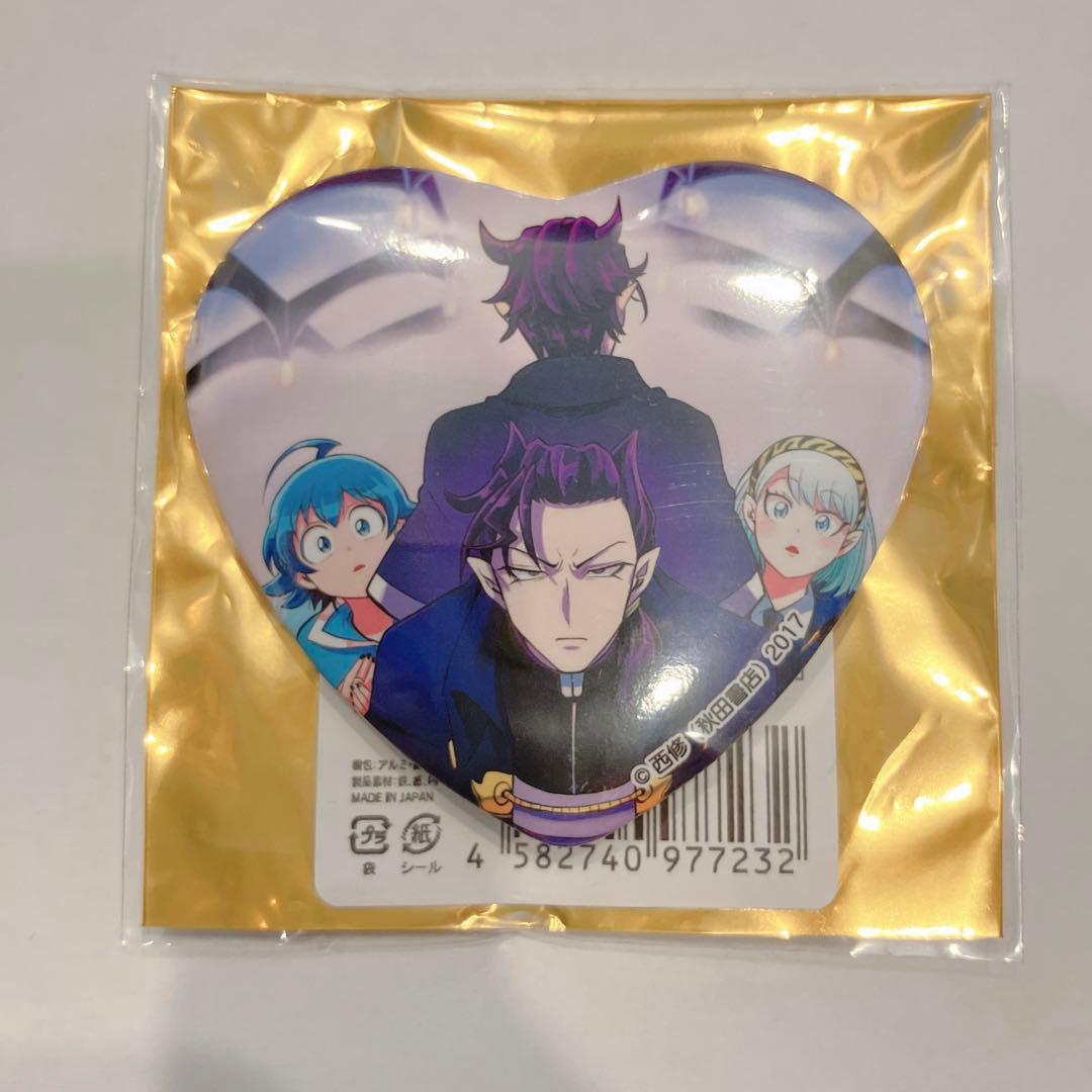 魔入りました！入間くん C104 ハート缶バッジ カルエゴ・モモノキ