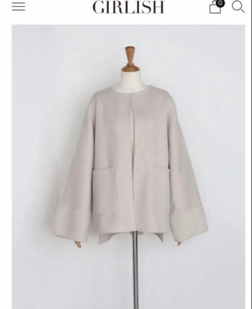 St.cecilia girlish リバーウールコート ピンク - メルカリ