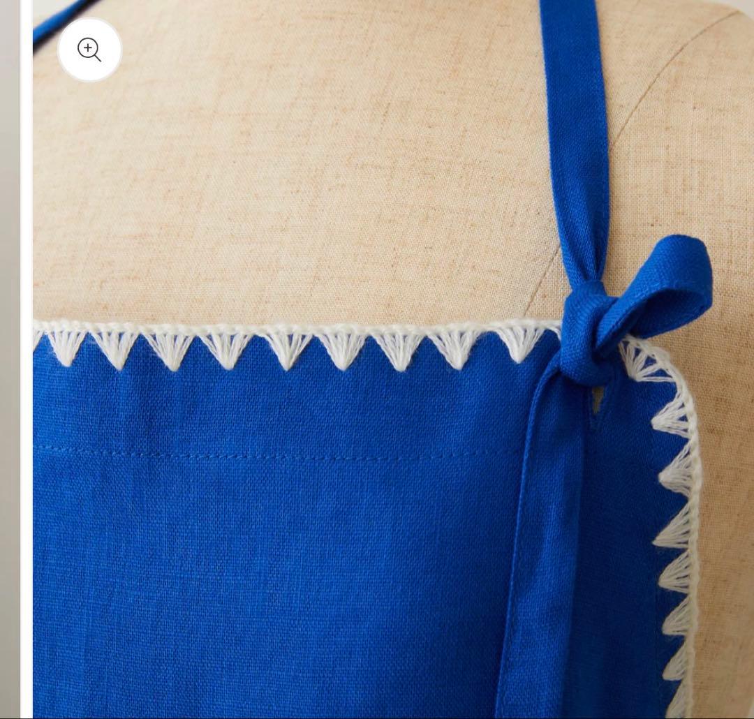 新品】【新作】⭐️エプロン⭐️タキマキ⭐️TAKIMAKI ブルー クロス付