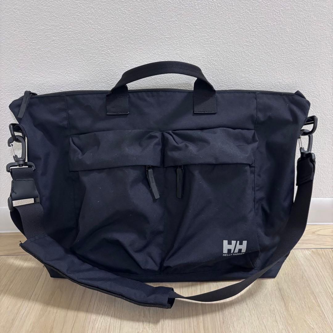 希少 HELLY HANSEN ヘリーハンセン ショルダートートバッグ ブラック HELLY HANSEN（ヘリーハンセン） トートバッグ 横型 かばん ユニ