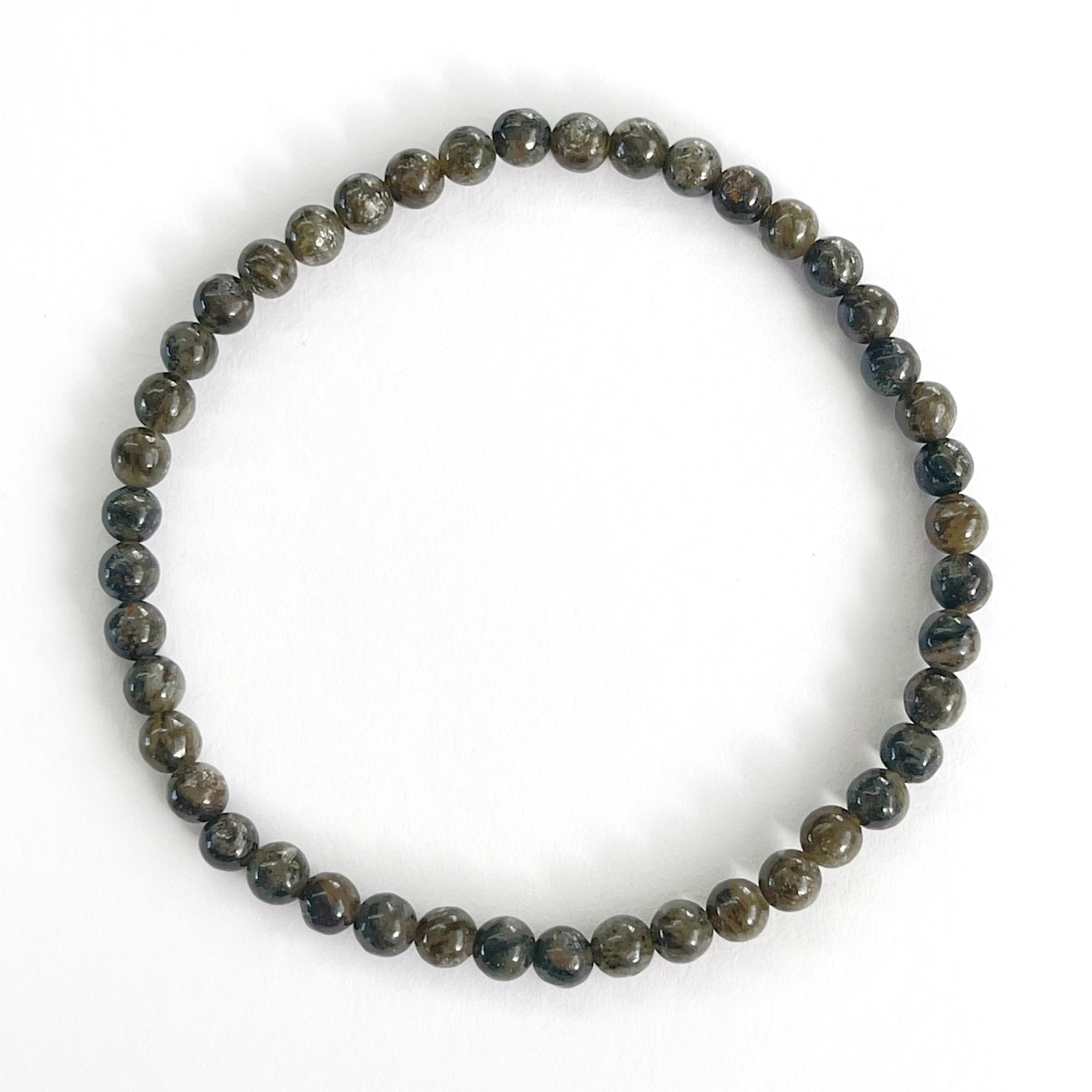 バドガシュタイン鉱石 4mm 自然ラジウムブレスレット - ストーン工房