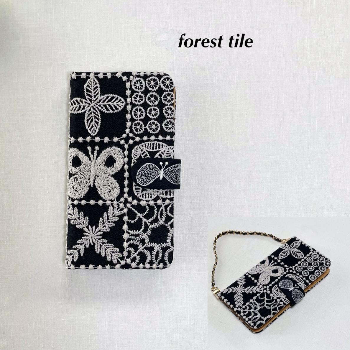 ミナペルホネン forest tile iPhone ケース - hana.hana | minne byGMO