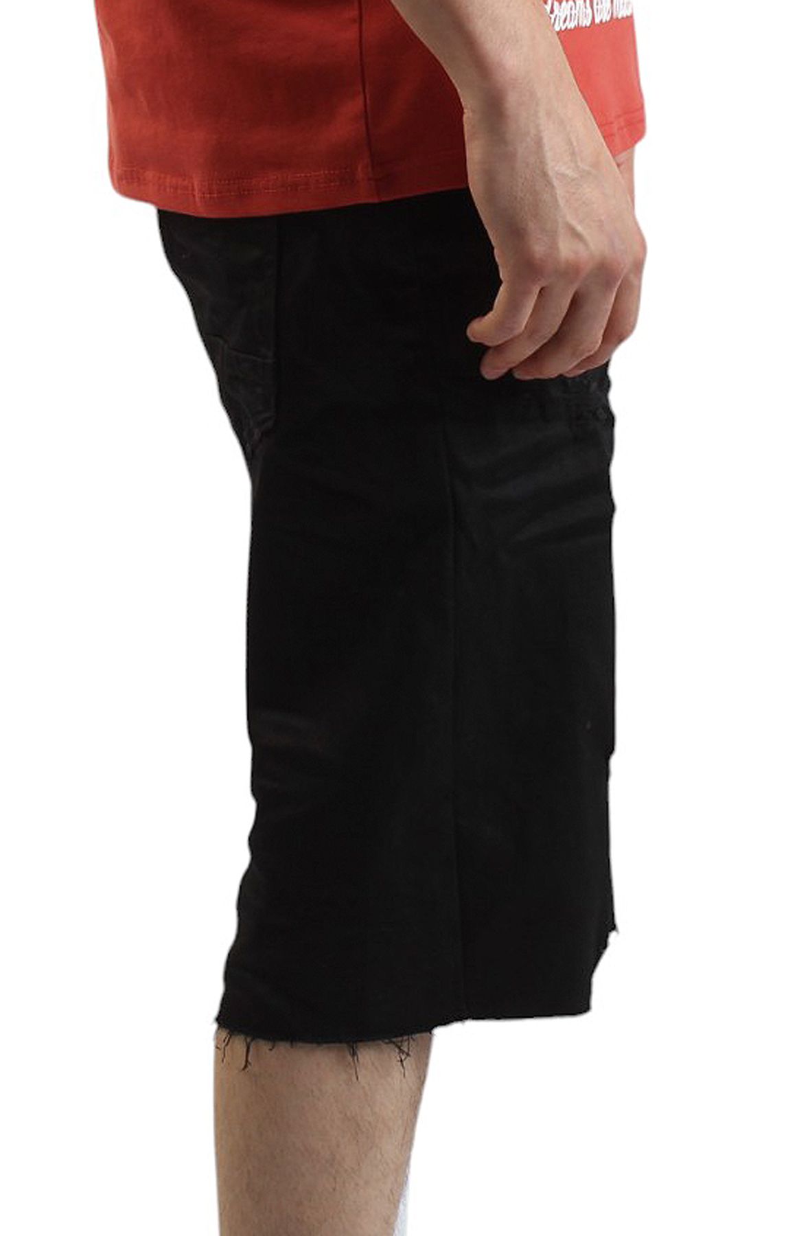 SMOKE RISE Essential V2 Denim Short JS25208SK-BLK - Shiekh