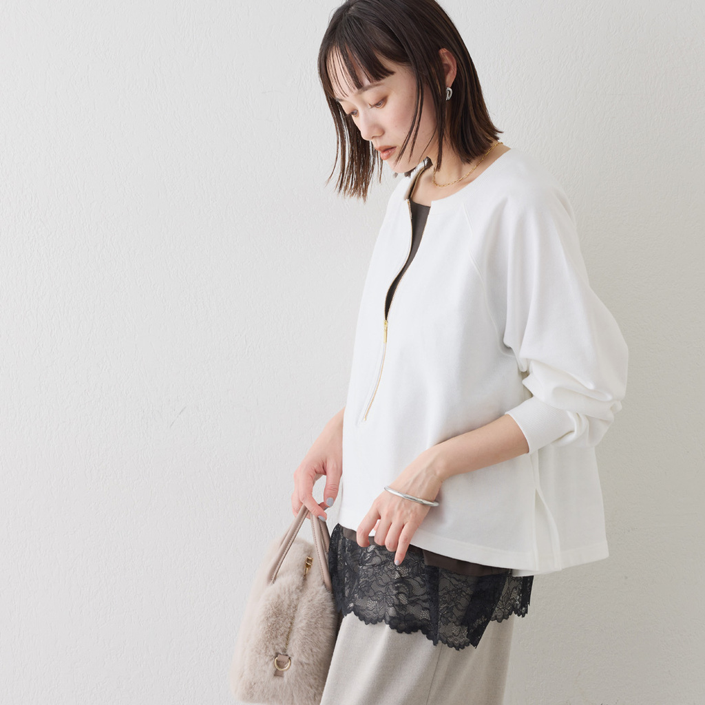 大人の万能スウェットに新色登場！】ハーフZIPスウェット - RIVE