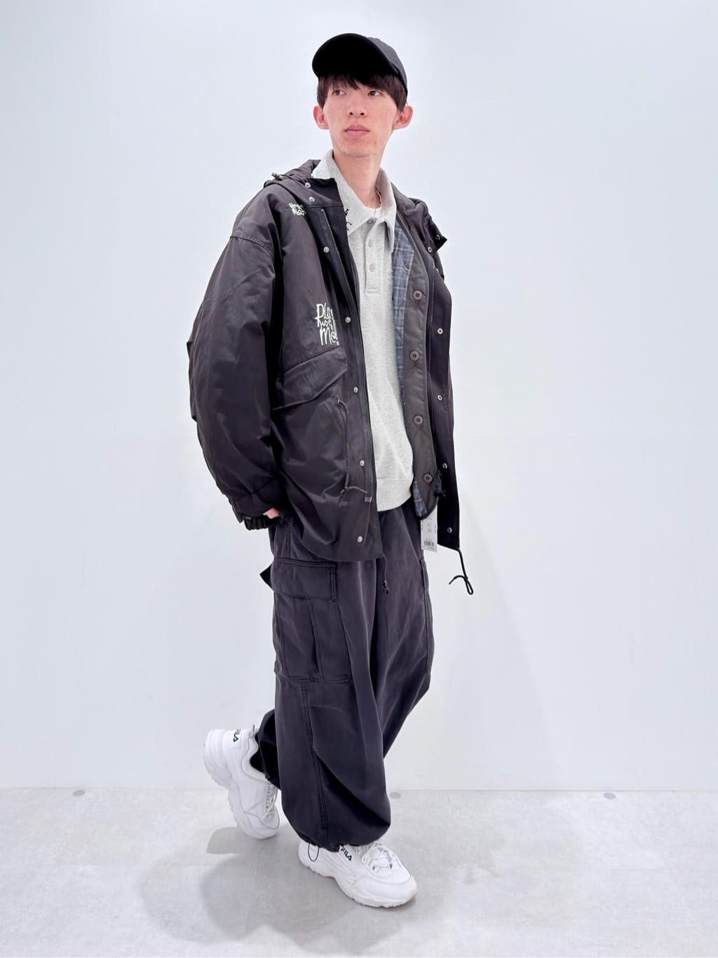 ネコカブリビューティフルシャドー｜ショートモッズコート｜ユニ