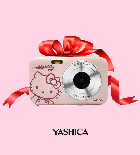 YASHICA x Hello Kitty Digital Camera DZ-100 (Pink) | YASHICA