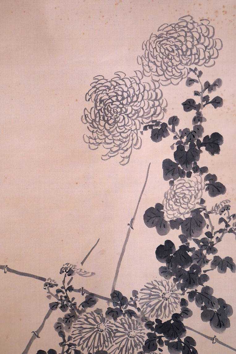日本美術 書画・掛軸 | 水墨菊花図 池田桂仙 | Gallery陽々youyou | 山梨