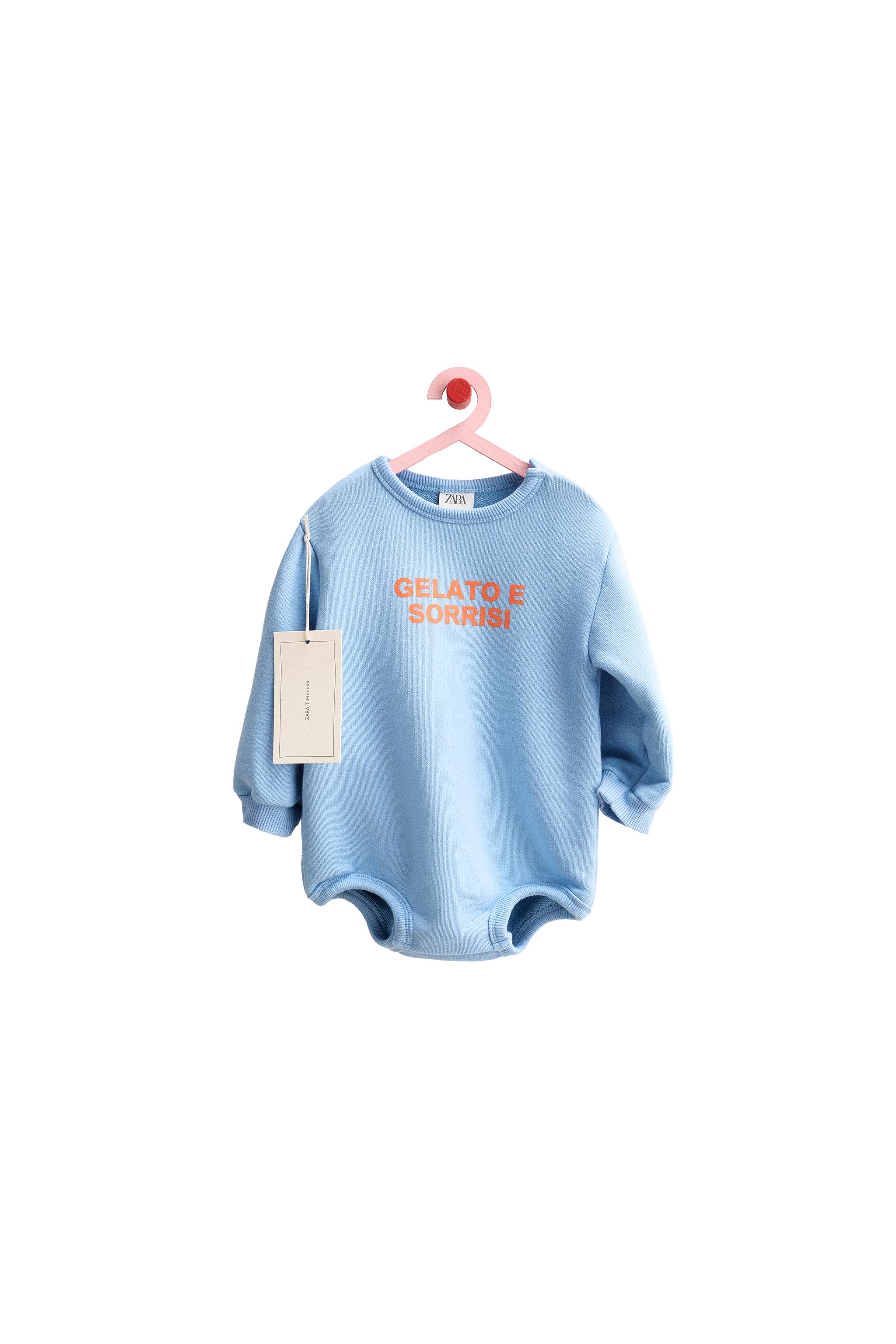 ZARA TIMELESS - テキスト入りスウェットジャンプスーツ - ライト