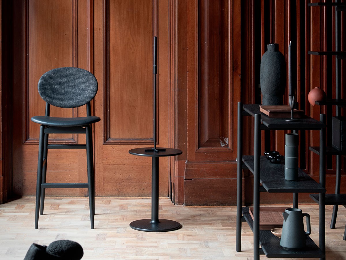 タイオウ サイドテーブル木製 丸型 W38D38H53 ③