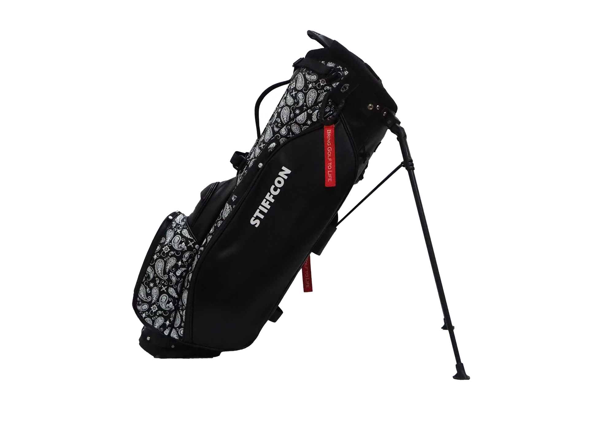 GOLF STAND BAG_PAISLEY BLACK / スタンドキャディバッグ ペイズリー
