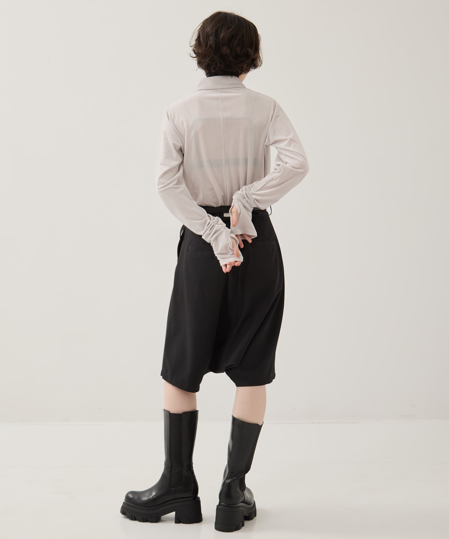 Side Goa Middle Boots(1 BLACK): STUDIOUS: WOMENS｜ STUDIOUS ONLINE