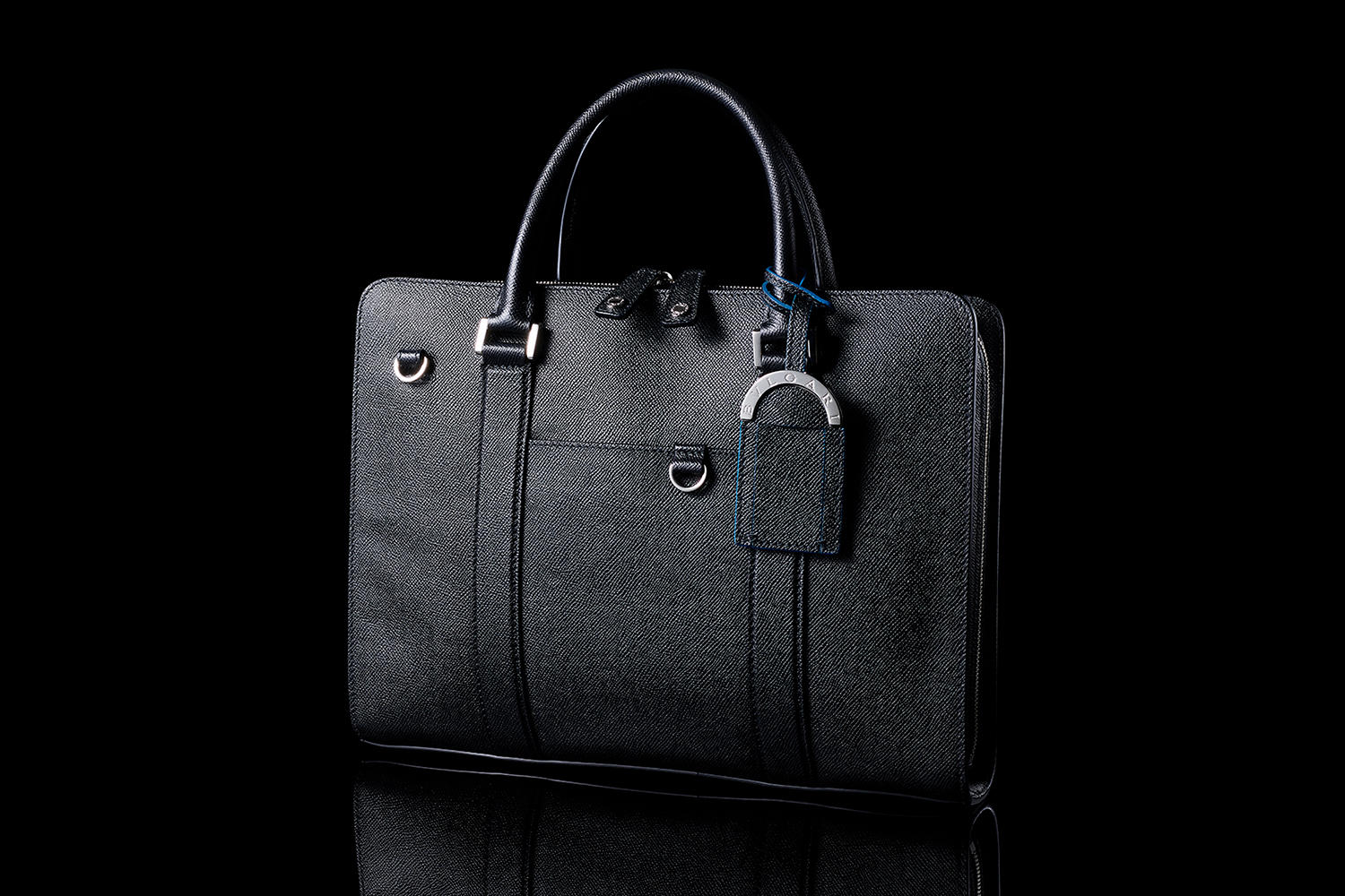 カナ様 BULGARI ブルガリ ビジネスバッグ ガンチーニ サフィアーノ