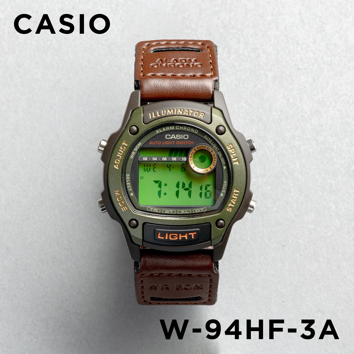 CASIO カシオ W-94HF-3A メンズ 腕時計 5気圧防水 10年保証