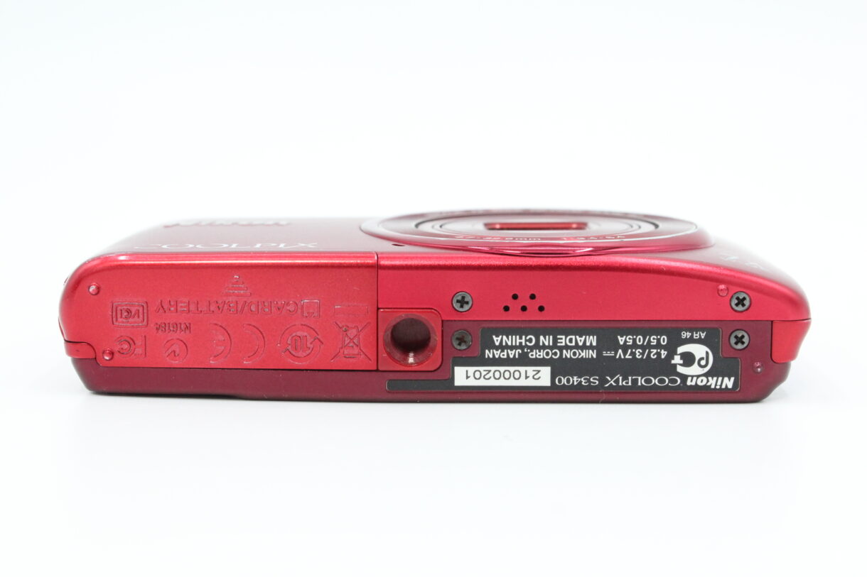 並品】NIKON ニコン COOLPIX S3400 RED ニコン クールピクス レッド