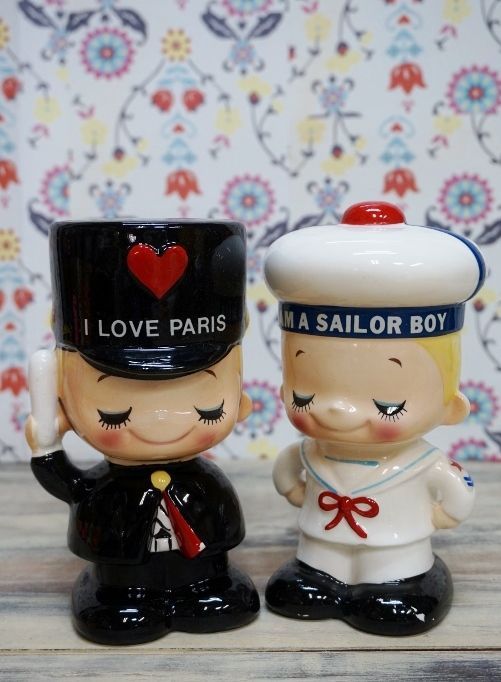 内藤ルネ 貯金箱 傘を持った女の子 JANE 内藤ルネ 貯金箱 傘を持った