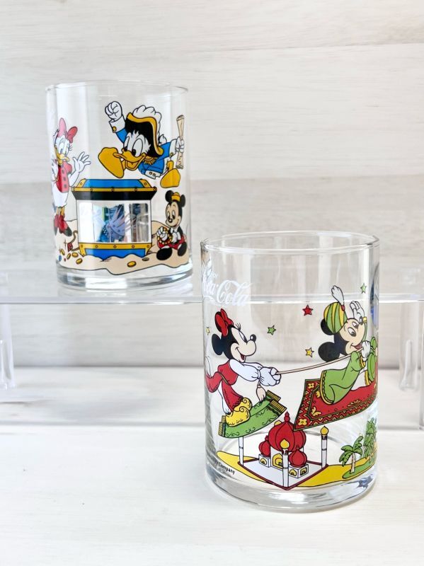 コカ・コーラノベルティグラス ディズニー ミッキーマウス ドナルド